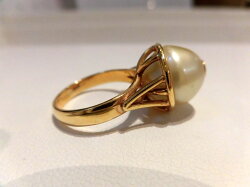K18南洋真珠トルマリンリング/B9363B9667/パール12.3mm/指輪/ゆびわ/ring/ジュエリー/ダイヤ/女性用/レディース/プレゼント/ギフト/お買い得/オススメ/送料込み/宝石