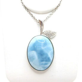 K18WGラリマーペンダント ジュエリー 女性用 プレゼント 贈り物 オリジナル商品 F9650