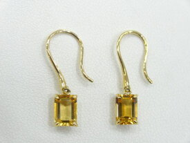 特価 K18YGシトリンピアス　0.9ct×2　 G5063　ジュエリー アクセサリー 宝石 送料無料　20％オフ