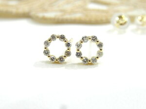 K18YG _ChfUCsAX _C0.1ct×2 WG[  CG[S[h _ChWG[ G5464 