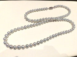 SVナチュラルパールネックレス/真珠8〜8.5mm/80cm/F76151/ジュエリー/真珠/パール/ネックレス/