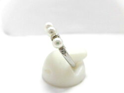 Ptアコヤ真珠ダイヤリング/3.5-4mm5ピース/ダイヤ0.01ct/リング/パール/真珠/南洋/pearl/指輪/ゆびわ/ring/ジュエリー/女性用/レディース/プレゼント/ギフト/お買い得/オススメ/宝石/高級