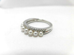 Ptアコヤ真珠ダイヤリング/2.5〜3mm9ピース/ダイヤ0.13ct/リング/パール/真珠/南洋/pearl/指輪/ゆびわ/ring/ジュエリー/女性用/レディース/プレゼント/ギフト/お買い得/オススメ/宝石/高級
