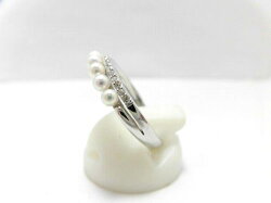 Ptアコヤ真珠ダイヤリング/2.5〜3mm9ピース/ダイヤ0.13ct/リング/パール/真珠/南洋/pearl/指輪/ゆびわ/ring/ジュエリー/女性用/レディース/プレゼント/ギフト/お買い得/オススメ/宝石/高級