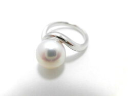 Ptアコヤ白蝶真珠ダイヤリング/9.4mm/G265/花珠/リング/指輪/ring/ジュエリー/女性用/レディース/プレゼント/ギフト/お買い得/オススメ/送料込み/宝石