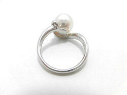 Ptアコヤ白蝶真珠ダイヤリング/9.4mm/G265/花珠/リング/指輪/ring/ジュエリー/女性用/レディース/プレゼント/ギフト/お買い得/オススメ/送料込み/宝石