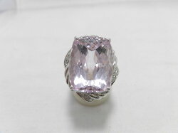 KW18WGクンツァイトダイヤリング/F9682/クンツァイト26.86ct/D0.21ct/リング/クンツァイトダイヤリング/指輪/ゆびわ/ring/ジュエリー/ダイヤ/女性用/レディース/プレゼント/ギフト/お買い得/オススメ/送料込み/宝石