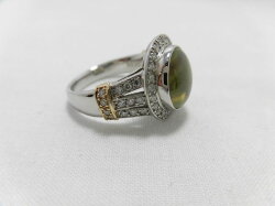 PTK18キャッツアイダイヤリング/キャッツアイ6.00ctダイヤ0.55ct/リング/リング/指輪/ゆびわ/ring/ジュエリー/ダイヤ/女性用/レディース/プレゼント/ギフト/お買い得/オススメ/送料込み/宝石