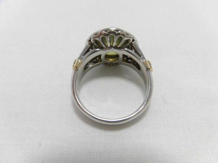 楽天市場】PTK18キャッツアイダイヤリング キャッツアイ 6.00ct ダイヤ 