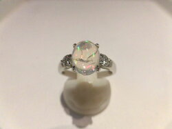 PTメキシコオパールダイヤリング/オパール2.01ctD0.31ct/リング/指輪/ゆびわ/ring/ジュエリー/女性用/レディース/プレゼント/ギフト/お買い得/オススメ/送料込み/宝石