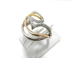 K18YG・WGダイヤモンドリング/0.20ct/G1574/リング/指輪/ゆびわ/ring/ジュエリー/ダイヤ/女性用/レディース/プレゼント/ギフト/お買い得/オススメ/送料込み/宝石