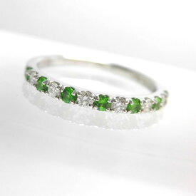 Ptデマントイトガーネットリング ダイヤモンド 0.18ct　ガーネット 0.22ct ジュエリー リング 指輪 プレゼント 贈り物 ギフト 女性用 G2552