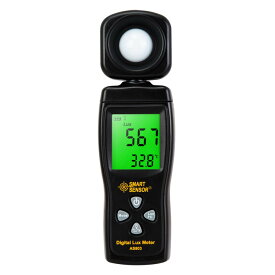 デジタル照度計 日本語取説付片手で簡単計測 照度計200000LUX 回転 ルクスメーター 光照度計 光度計 最大値 最小値測定 ホールド機能