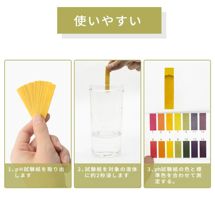 楽天市場】限定 pH試験紙 80回分 1セット 計80枚入 ペーハー試験紙  
