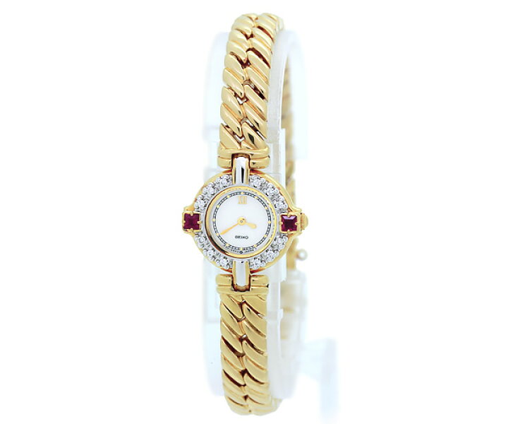 楽天市場】セイコーエクセリーヌ ダイヤ・ルビーベゼル1F20-0B70  