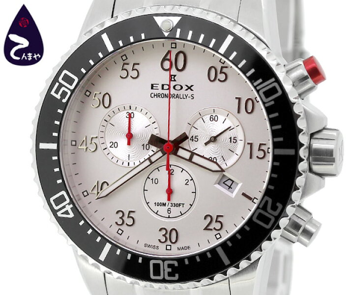 楽天市場】エドックス(EDOX)クロノラリーS クロノグラフ10227(メンズ 