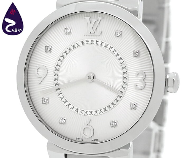 楽天市場】ルイ・ヴィトンタンブール スリムMM 8PダイヤQ13MJ  