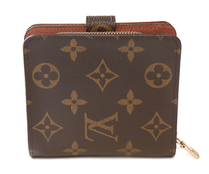 楽天市場】ルイ・ヴィトン(モノグラム)コンパクトジップ二つ折り財布  