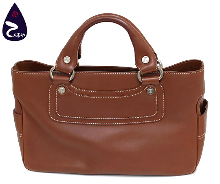 楽天市場】CELINE(セリーヌ)レザー：ブラウンブギーバッグ  