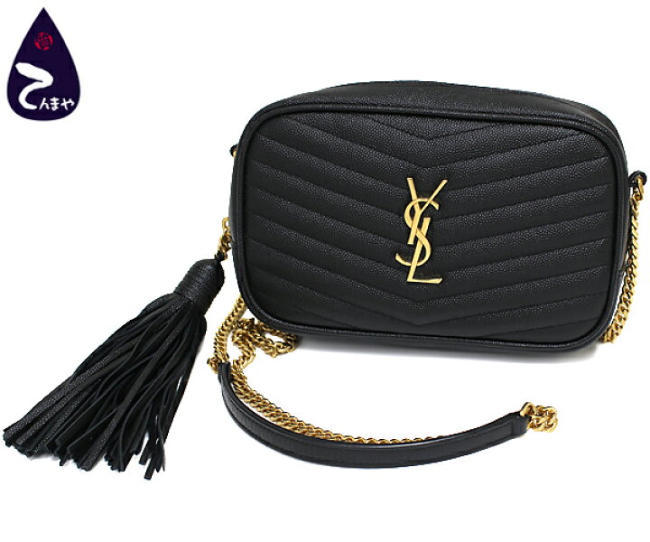 楽天市場】SAINT LAURENT(サンローラン)キルティングレザー：ブラック  