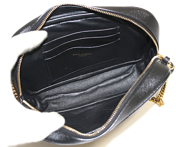 楽天市場】SAINT LAURENT(サンローラン)キルティングレザー：ブラック 