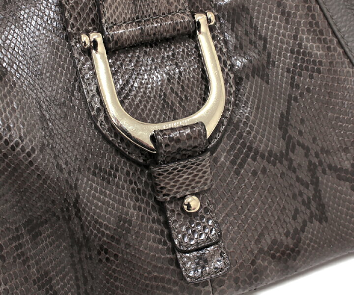 楽天市場】GUCCI(グッチ)パイソン×レザートートバッグ ワンショルダー 