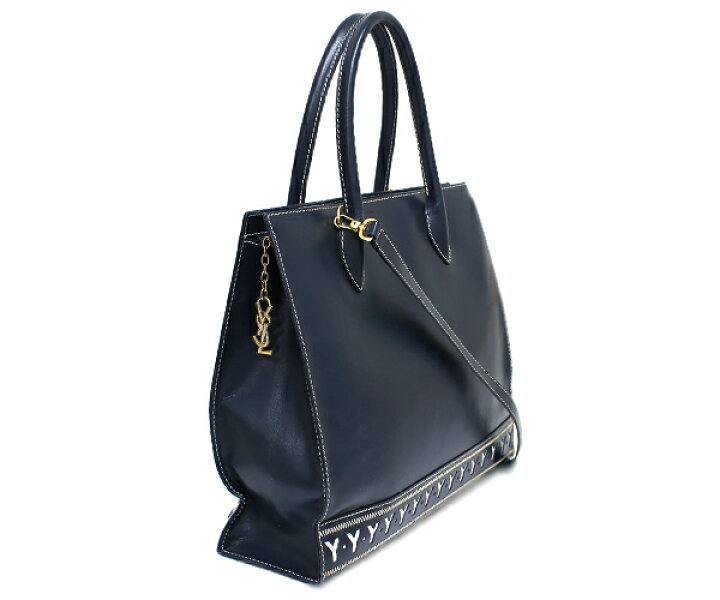 楽天市場】イヴ・サンローラン(Yves Saint Laurent)レザー：ネイビーY 