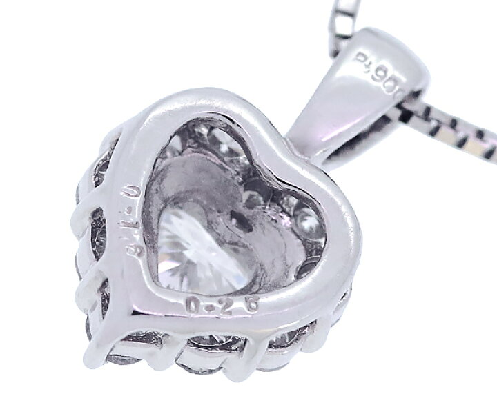楽天市場】Pt850/900 ダイヤトップ付ネックレス一粒ダイヤ 0.16ct  