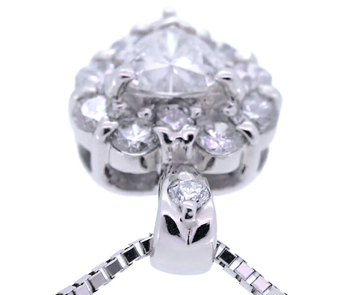 楽天市場】Pt850/900 ダイヤトップ付ネックレス一粒ダイヤ 0.16ct  