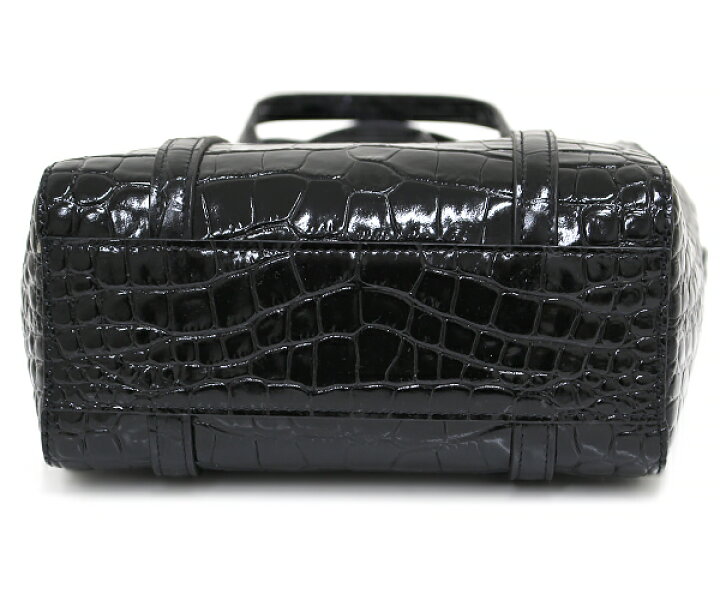 楽天市場】バレンシアガ(BALENCIAGA)クロコ型押しレザー：ブラック 