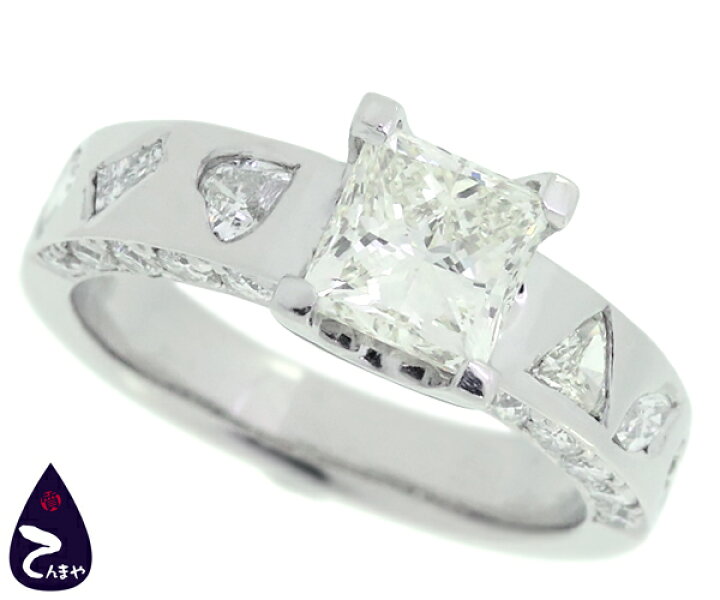 楽天市場】Pt900 ダイヤ ファッションリングメインダイヤ 1.504ct 