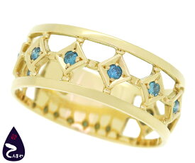 K18 ダイヤ ファッションリングダイヤ9石 合計0.21ct約4.3g 約19号 販売店保証書付【質屋出店】【掘り出しモノ】【ファッション】【ブランド】【質流れ】【中古】Y3T1R125091300