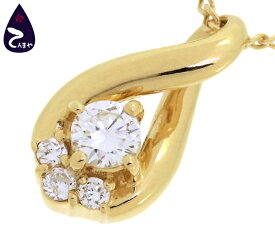 ヴァンドーム青山(Vendome Aoyama)K18 ダイヤトップ付ネックレスダイヤ合計 0.13ct 約2.6g 約40cm【質屋出店】【掘り出しモノ】【ファッション】【ブランド】【質流れ】【中古】Y3T1R125100800