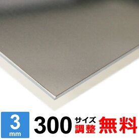 【レビューを書いて500円OFFクーポン】 ステンレス板 SUS430 厚さ3mm 300×300～300×1500mm オーダーカット サイズ調整 コーナーR 無料