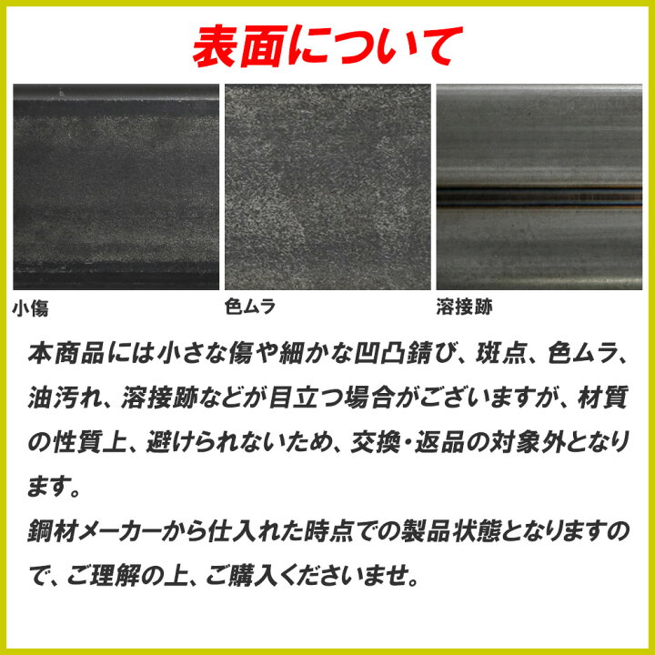 楽天市場】スチール 角パイプ 鉄 STKR400 厚さ3.2mm 60×60mm 長さ300 