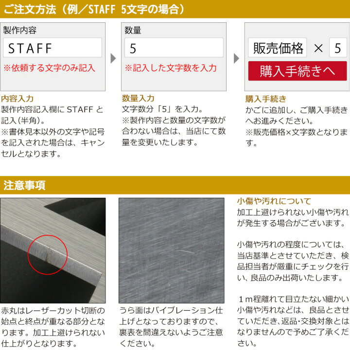 楽天市場】【レビュー特典】 表札 看板 切り文字 ステンレス表札 