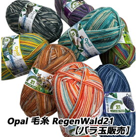 【New】Opal 毛糸 RegenWald21 (レーゲンヴァルド21)4-ply【バラ玉販売】