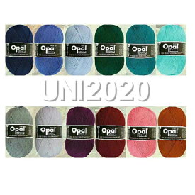 Opal 靴下用毛糸UNI 2020 4-fach Sortierung単品販売