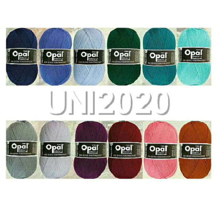 楽天市場】Opal 靴下用毛糸UNI 2020 4-fach Sortierung単品販売 : 毛糸 