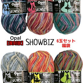 Opal 毛糸SHOWBIZ（ショービズ）【中細】厳選6色セット福袋