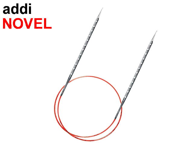 60cm新登場 低価格 addiNovelノベルは人間工学に基づいた上質な編み針です addiメタル輪針NOVEL 717-7 40 60 80 直営限定アウトレット 四角形の輪針 100cm×6号－10号