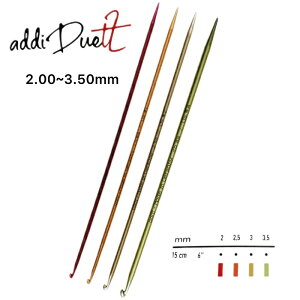 addi Duett Crochet HookwjƖ_j̃fGbgjxylR|X֑Ήiz