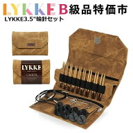 【訳ありB級品】LYKKE 3.5インチUMBER付け替式輪針回転式コードセット（UMBERショートタイプ）