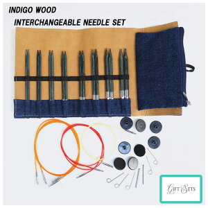 �y����i�zknitpro(�j�b�g�v��) "INDIGO WOOD" 5�C���`�i��13cm�j�t���ւ��֐j�Z�b�g20643�y��z���������z
