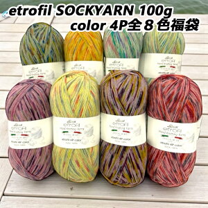 etrofil SOCKYARN 100g color 4P�S8�F����