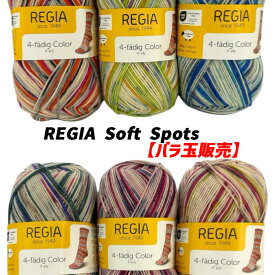 REGIA 毛糸100gSoft Spots(ソフトスポッツ) 【バラ玉販売】