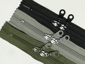 YKK コイル 両開き頭合わせ カラ−ファスナー 長さ60CM