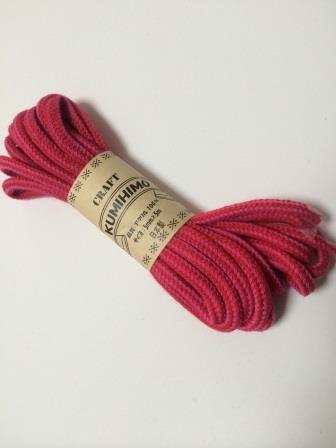 巾着袋 紐パン 靴紐 今人気の組紐 巾着袋 紐パン 靴紐 ストライブコード 組紐 赤×ピンク