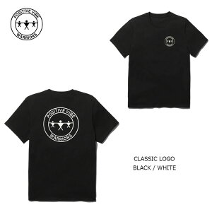 POSITIVE VIBE WARRIORS CLASSIC LOGO �b�|�W�e�B�u�o�C�u�X�E�H�|�����|�Y�@�N���V�b�N���S�@T�V���c�@ �M�t�g �v���[���g�@�J���t�H���j�A