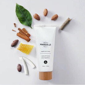 MANDA LE Organic Sun Creme (SPF 50) - 94g (100 ml)｜マンダ エルイー　オーガニック サンクリーム｜日焼け止めクリーム　UVクリーム　UVケア 　日焼け止め 　スキンケア ユニセックス 　毛穴 　紫外線吸収剤フリー　オーガニック　環境にやさしい　お肌に優しい